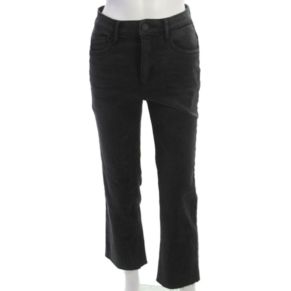 Wit & Wisdom Women Cropped High Rise Petite Black Jeans Size 0P